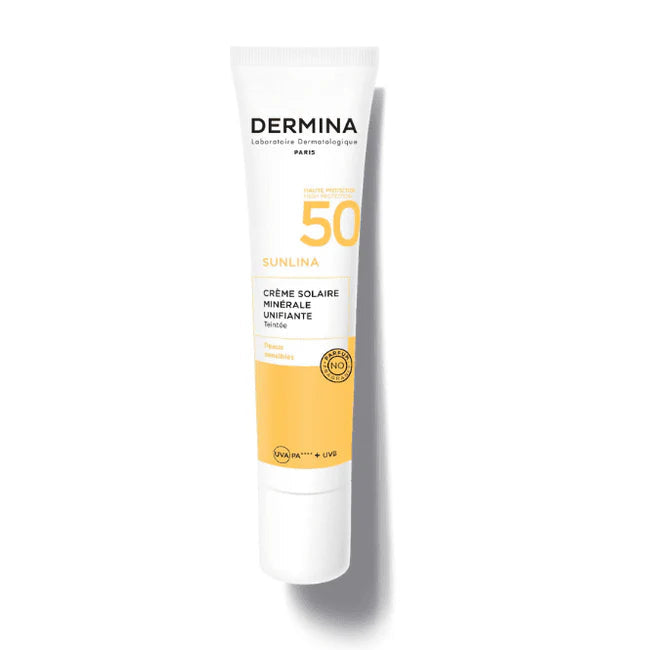 Dermina - Sunlina - Crème Solaire Minéral Unifiante SPF50 40ml main image 0