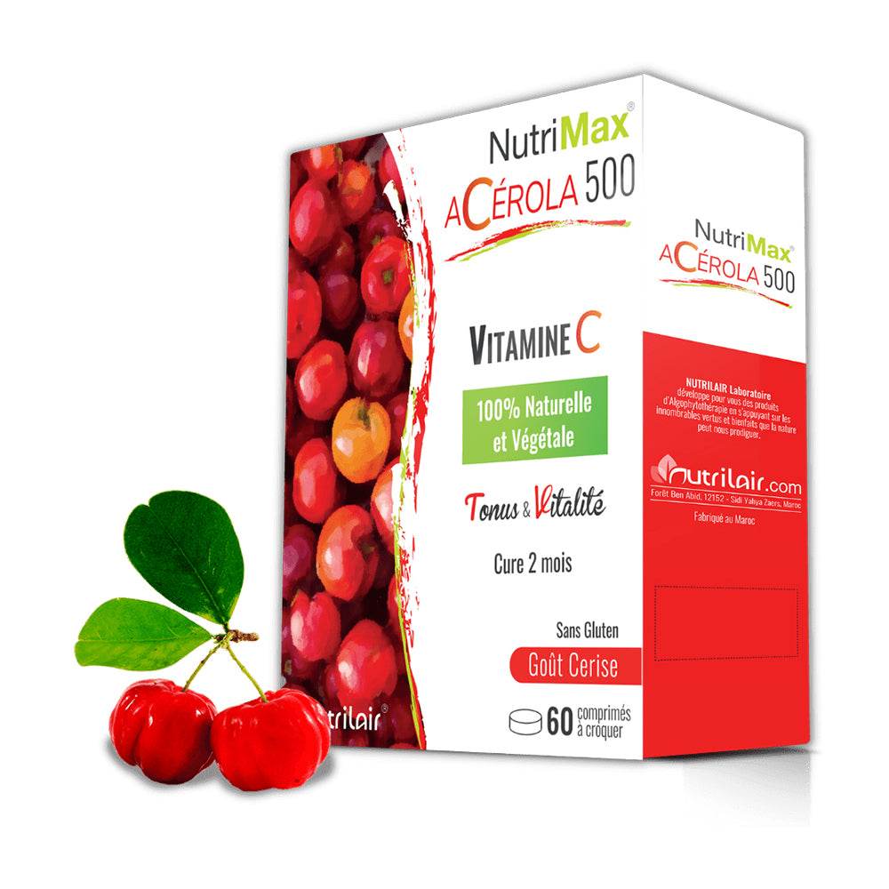 Superdiet Acerola Vitamine C - Maxi Pot 90 Comprimés à Croquer - Neuf