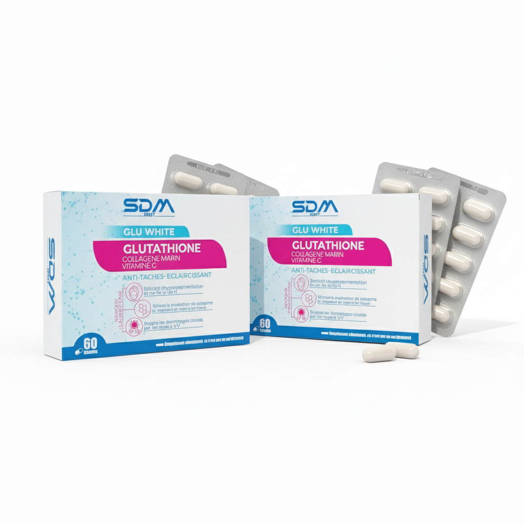 ⭐ SDM Pack x2 Glutathione Antioxydant Détox Éclat -7% Livraison Gratuite  399 MAD