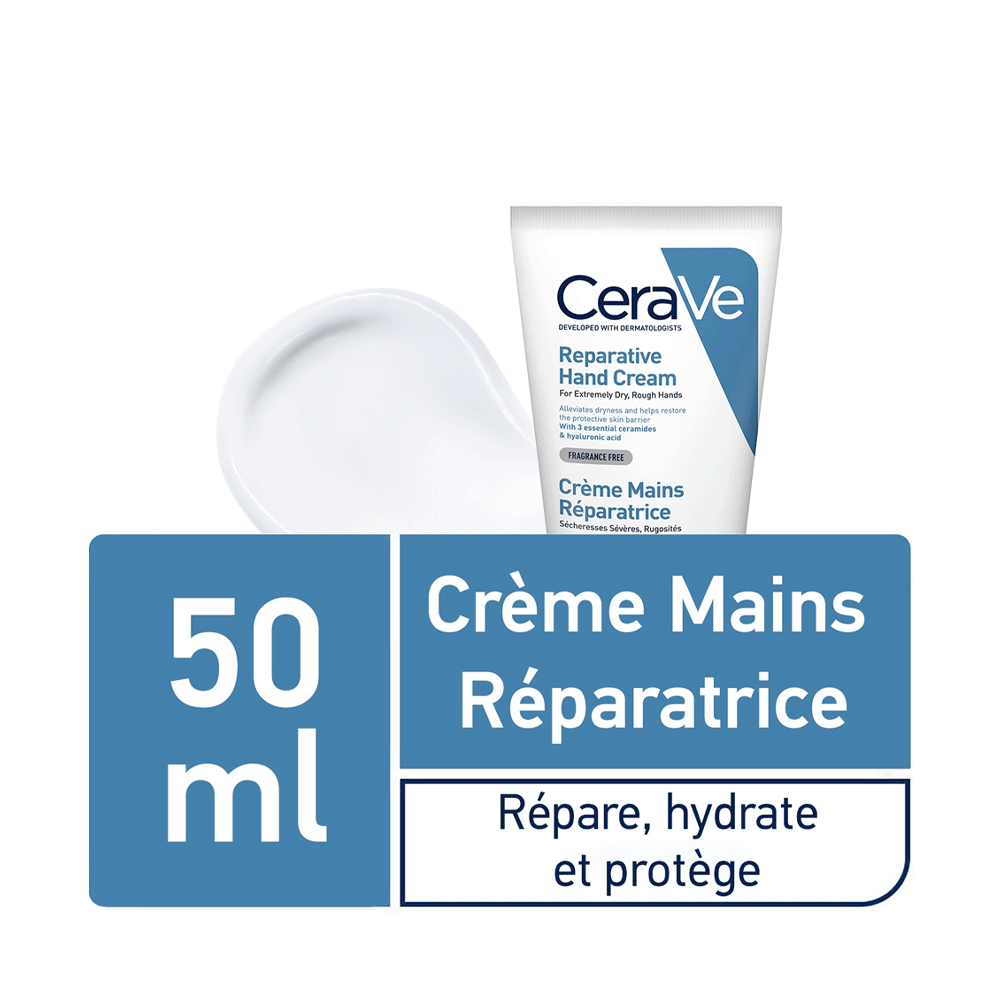 Cerave Crème Mains Réparatrice 50ml nova parapharmacie prix maroc casablanca