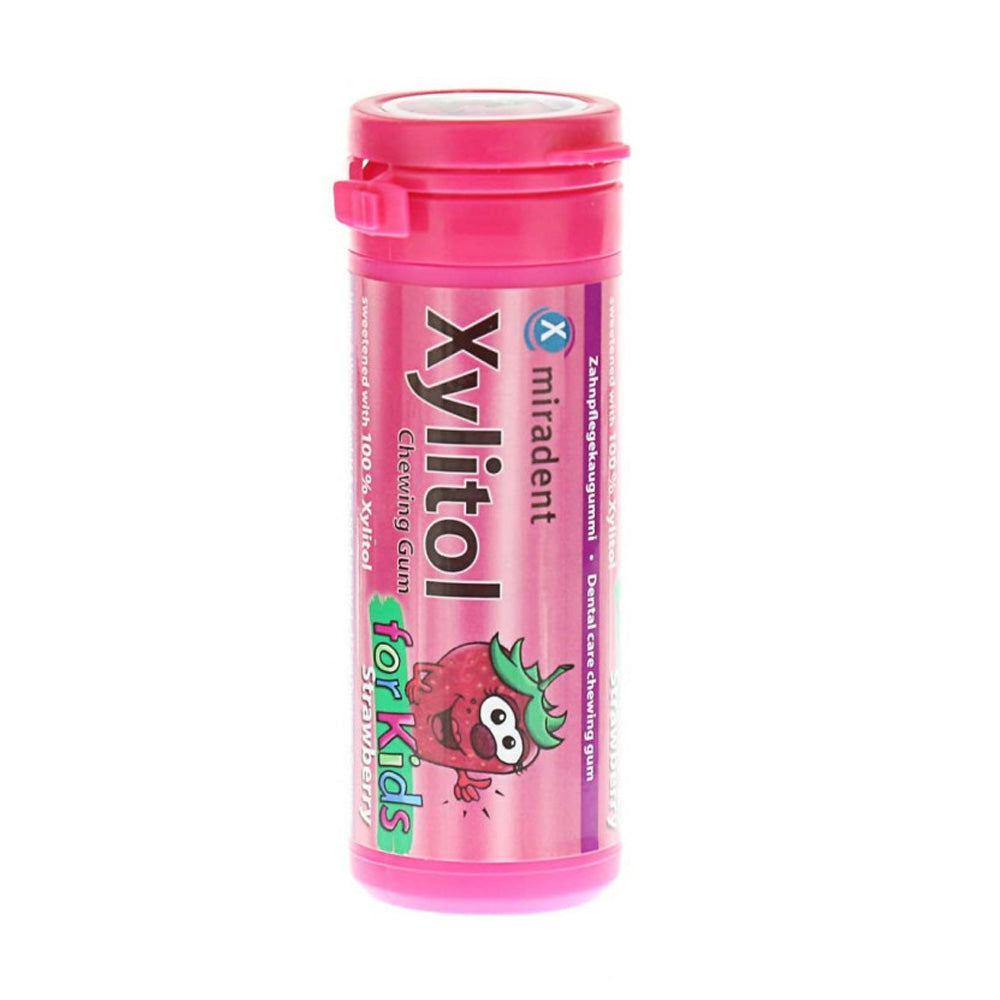 Achat Miradent Xylitol Chewing Gum for Kids fraise 30 pce en ligne