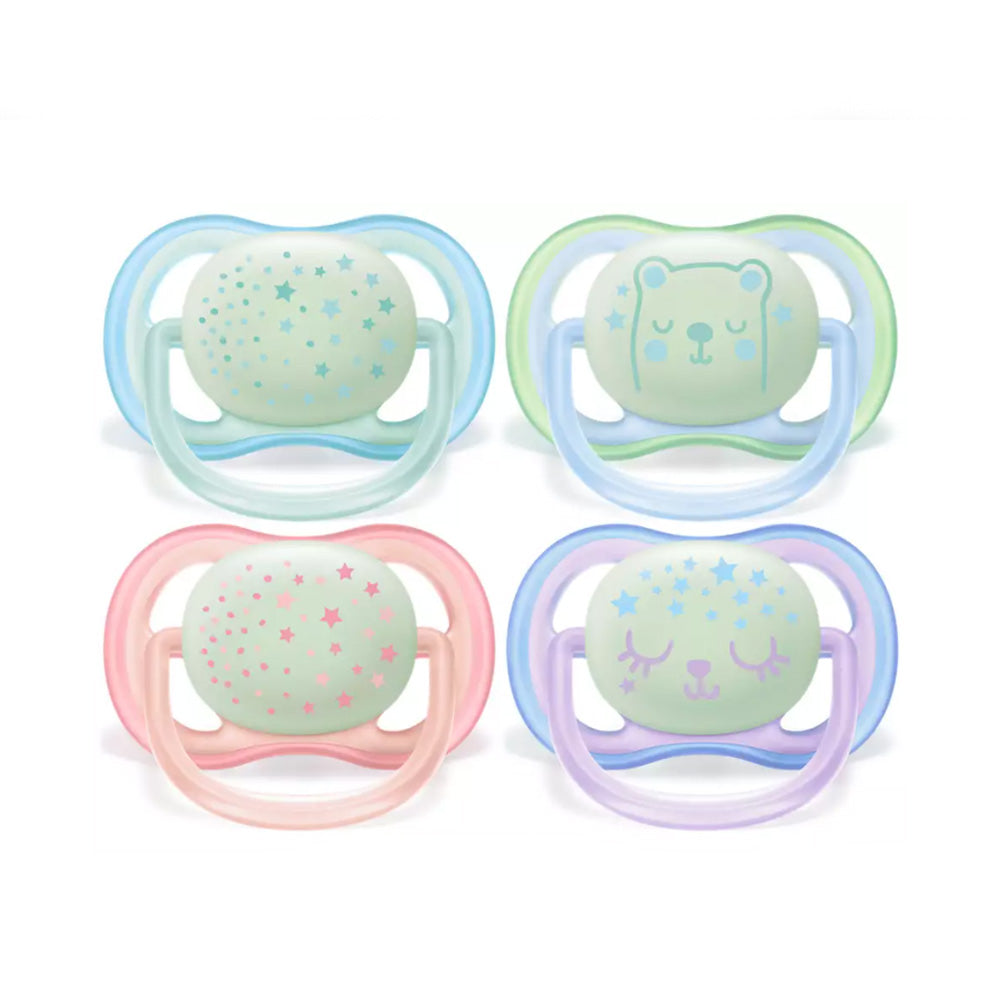 Philips AVENT Sucettes Ultra Air Night 0-6m