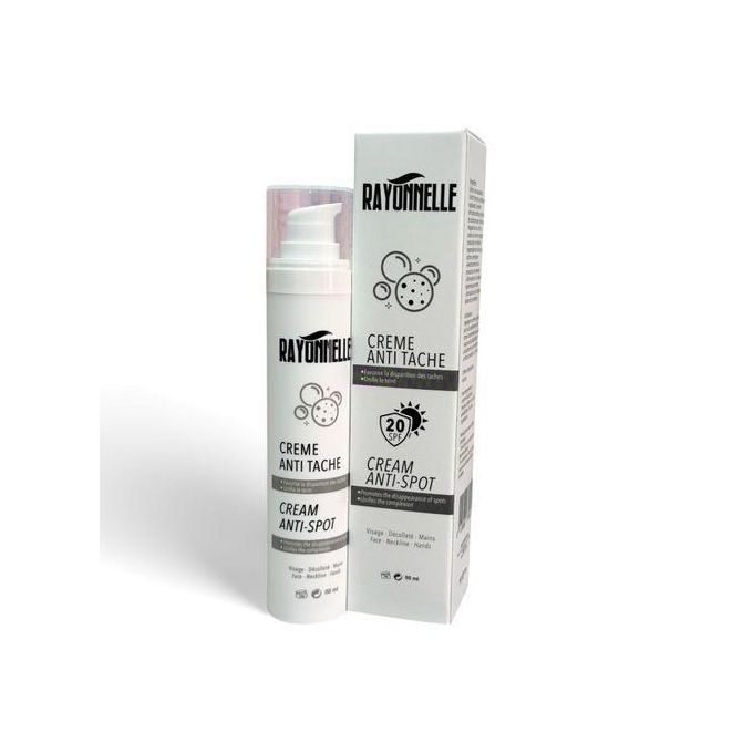 RAYONNELLE Crème Anti-Tache SPF20 50ml soin visage anti-taches protection solaire réduit taches pigmentaires teint unifié - novaparapharmacie