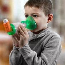 Tipshaler masque pédiatrique application enfant chambre inhalation aérosol-doseur traitement respiratoire - novaparapharmacie