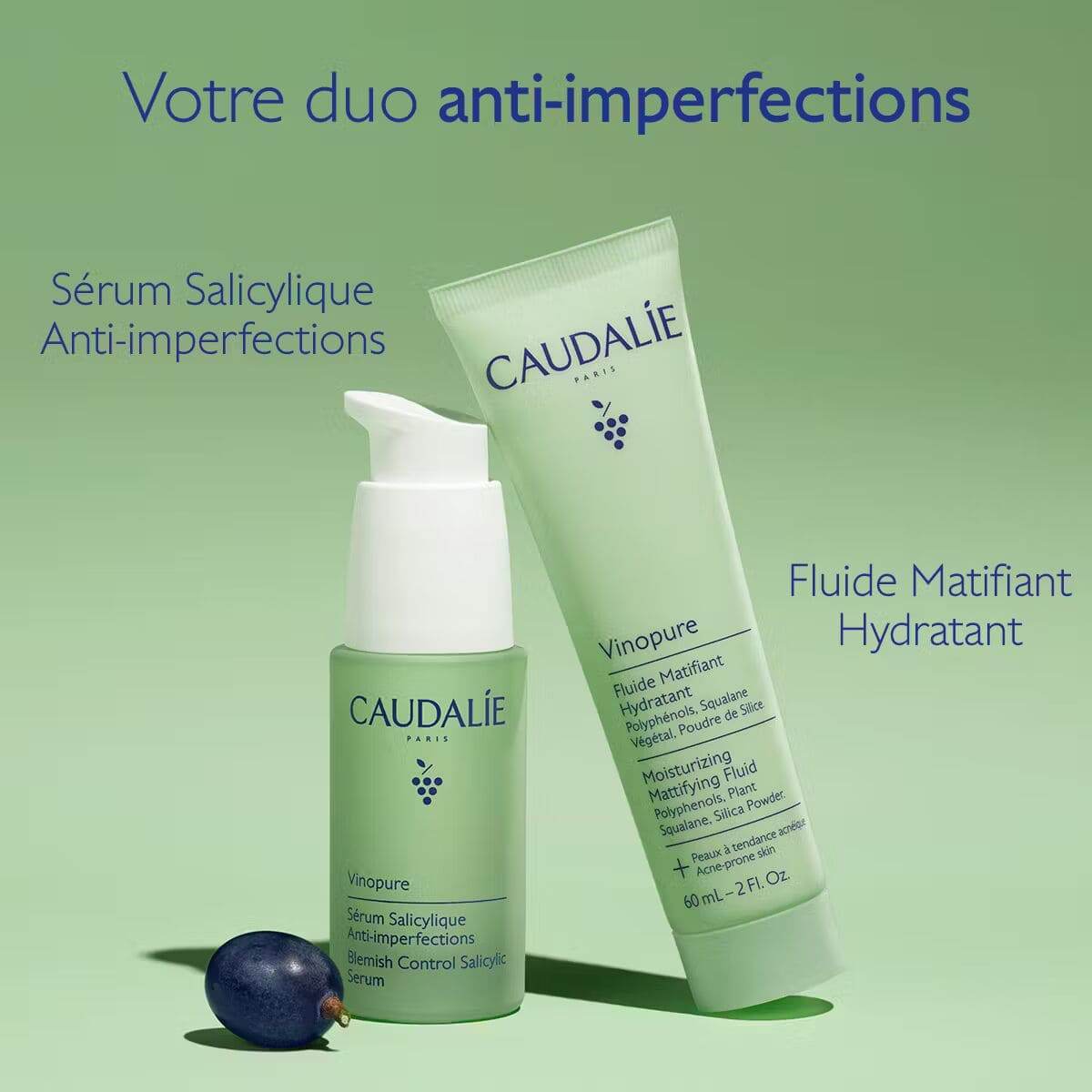 Caudalie Vinopure Sérum Salicylique Anti-Imperfections 30ml - Nova Parapharmacie