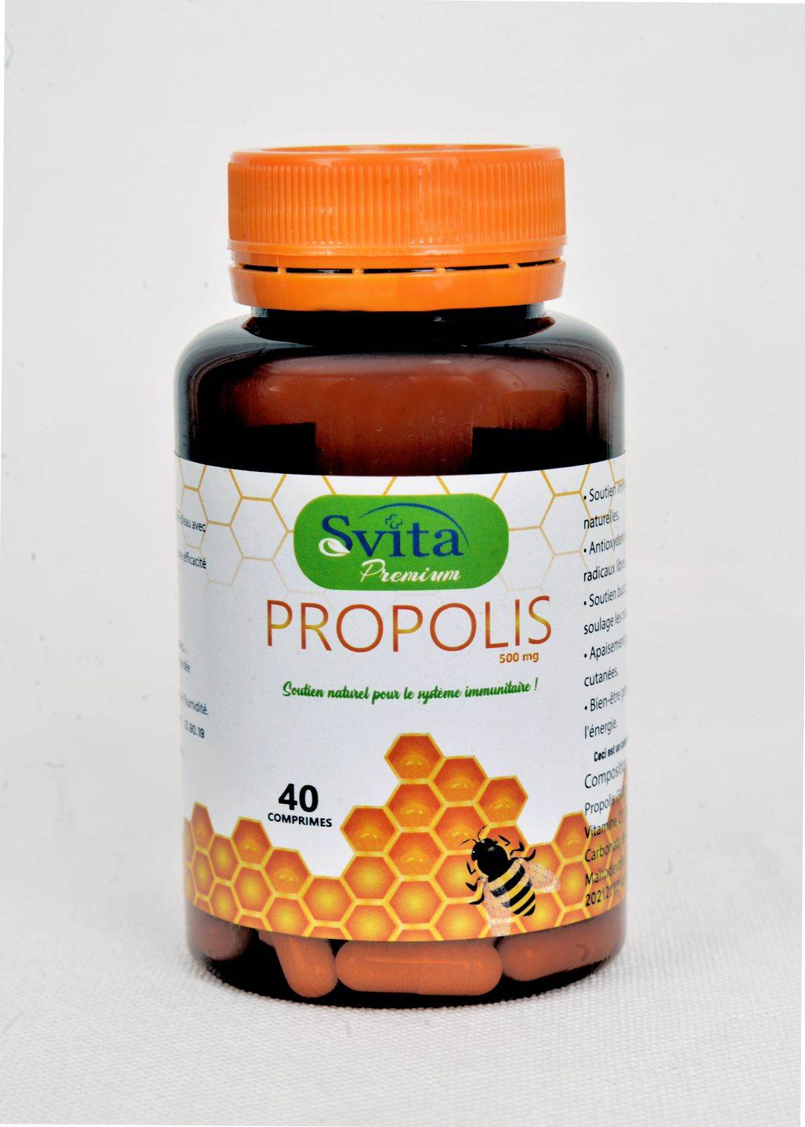 Svita Premium Propolis 500mg 40 Comprimés - Nova Parapharmacie