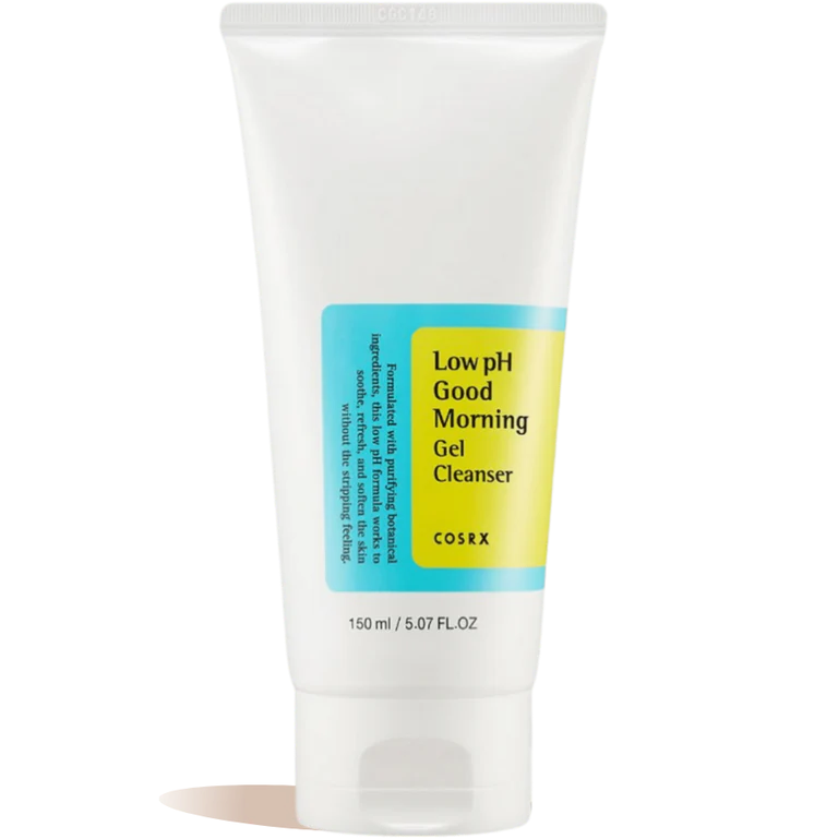 COSRX Low PH Good Morning Gel Cleanser 150ml gel nettoyant visage pH doux low pH nettoyage doux tea tree good morning routine matinale - novaparapharmacie