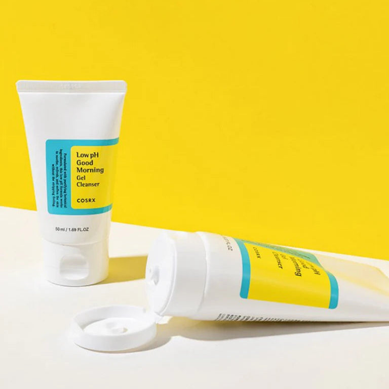 COSRX Low PH Good Morning Gel Cleanser 150ml gel nettoyant visage pH doux low pH nettoyage doux tea tree BHA extraits botaniques - novaparapharmacie