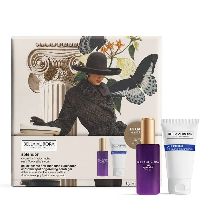 Bella Aurora Splendor Sérum 30ml Gel Exfoliant 75ml Pack anti-taches éclat lumineux duo synergique réduit taches unifie teint - novaparapharmacie
