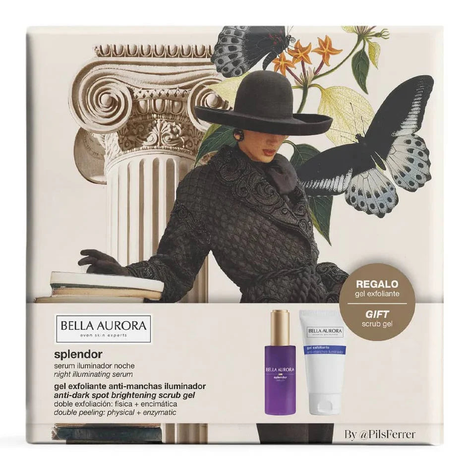 Coffret Bella Aurora Splendor Sérum 30ml Gel Exfoliant 75ml Pack format duo anti-taches éclat complet - novaparapharmacie