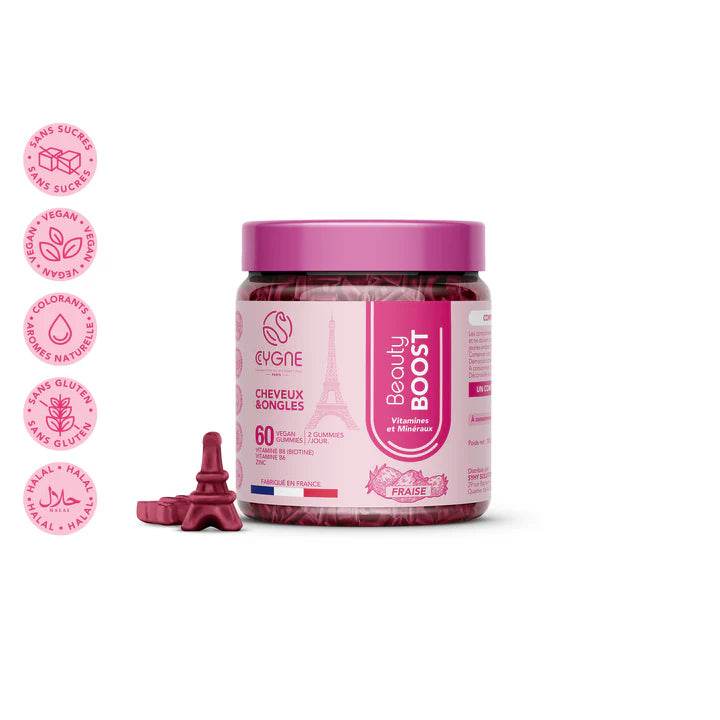 Cygne Beauty Boost Cheveux et Ongles complément alimentaire beauté biotine zinc vitamines croissance fortifiant naturel - novaparapharmacie