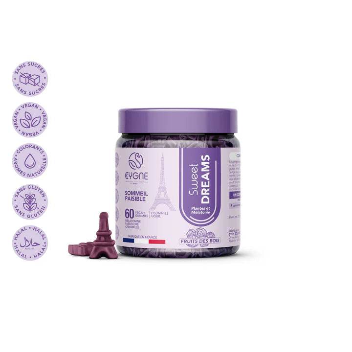 Cygne Sweet Dreams complément alimentaire sommeil mélatonine passiflore valériane endormissement naturel nuit réparatrice - novaparapharmacie