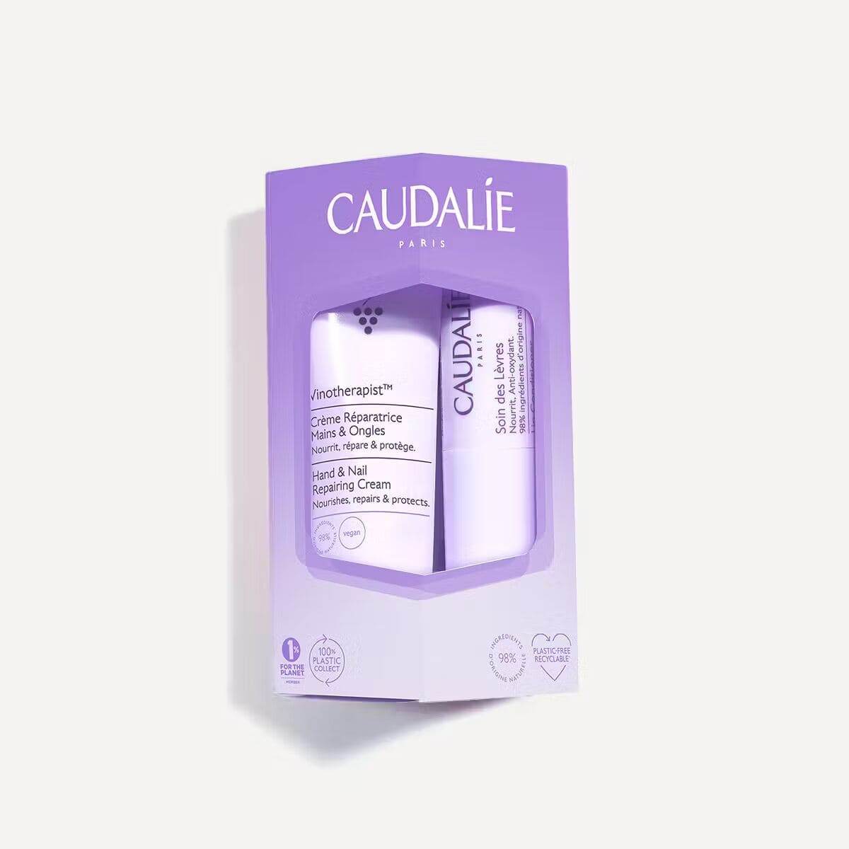 Caudalie Vinotherapist Duo Crème Mains & Ongles & Soin Des Lèvres - Nova Parapharmacie