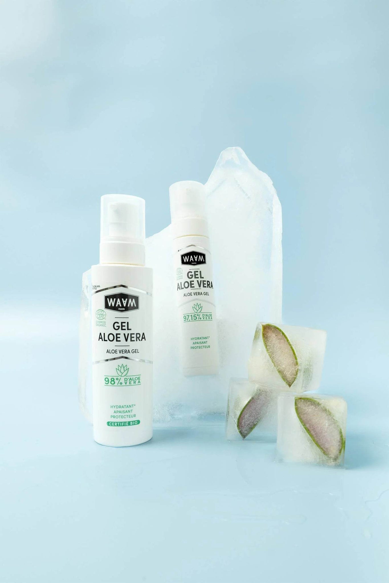 "WAAM gel aloe vera bio texture fraîche soin visage corps hydratant apaisant naturel multi-usage - novaparapharmacie