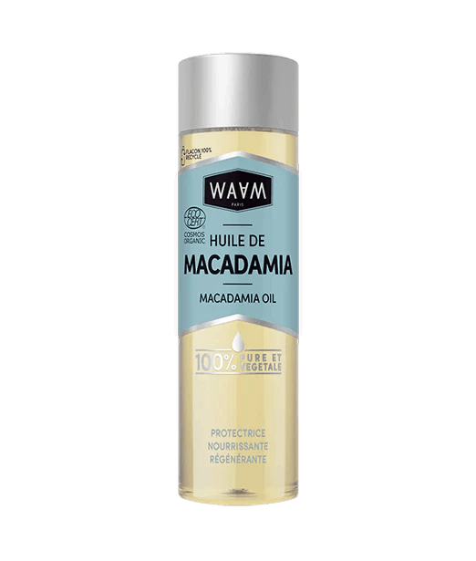 WAAM Huile de Macadamia certifiée BIO 75ml huile végétale pure anti-âge nourrissante visage corps cheveux réparation - novaparapharmacie