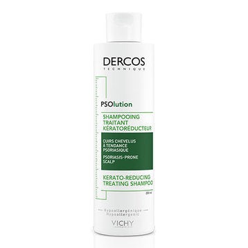 VICHY Dercos Psolution Shampooing Traitant Kératoréducteur 200ml flacon blanc vert psoriasis cuir chevelu squames - novaparapharmacie