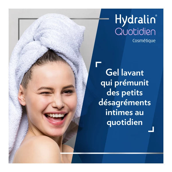 Gel HYDRALIN Quotidien 200ml lavant intime hygiène féminine pH physiologique nettoyage doux - novaparapharmacie