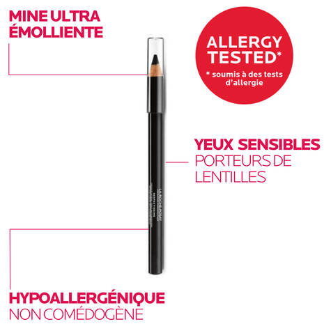 La Roche-Posay Toleriane Crayon Noir vue alternative crayon yeux maquillage peaux sensibles hypoallergénique - novaparapharmacie