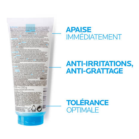Pain Dermatologique Lipikar Syndet AP+ 200ml La Roche-Posay Peaux Sèches Atopiques Formule Hypoallergénique - novaparapharmacie