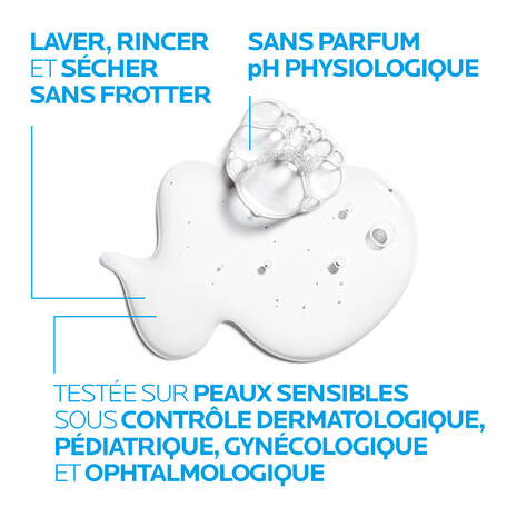 Texture Cicaplast Lavant B5 Gel Moussant Doux Application Apaisante Nettoyage Peaux Sensibles - novaparapharmacie