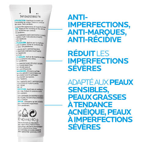 Bénéfices Effaclar Duo+ SPF30 Anti-Imperfections Niacinamide Protection Solaire Peaux Acnéiques - novaparapharmacie