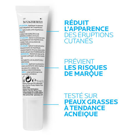 La Roche-Posay Effaclar Duo+ SPF30 40ml Anti-Imperfections Niacinamide Protection Solaire Peaux Grasses - novaparapharmacie
