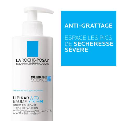 La Roche-Posay Lipikar Baume AP+M 400ml Baume Relipidant Peaux Atopiques Microbiome Protection 48h - novaparapharmacie
