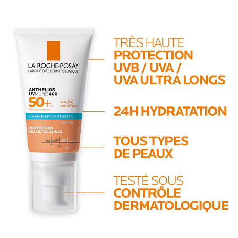 Formule Anthelios UVMune 400 Technologie Révolutionnaire Protection UVA Ultra-Longue Teintée - novaparapharmacie