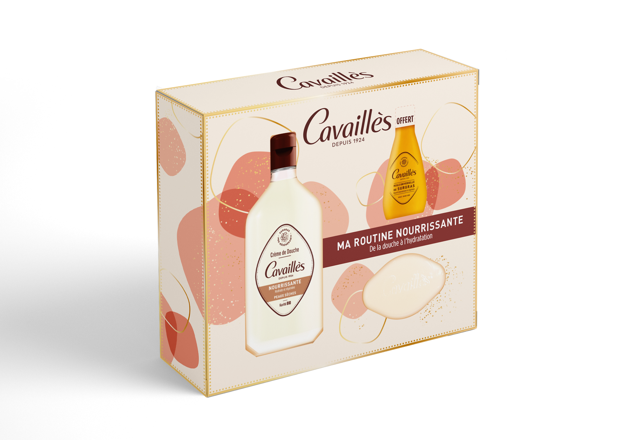 ROGÉ CAVAILLÈS Coffret Ma Routine Nourissante coffret cadeau soin corps hydratation intense peau nourrie routine complète - novaparapharmacie