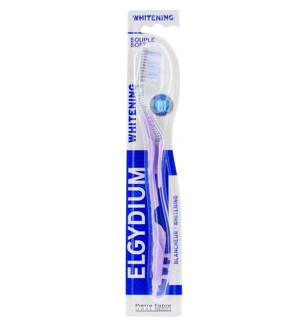 ELGYDIUM Blancheur Brosse à Dents Souple Microball Blanchissante