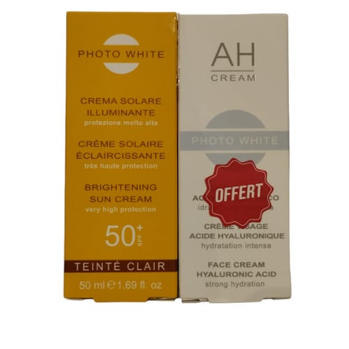 Photowhite Ecran SPF 50+ 50ml  PHOTO WHITE HYALURONIQUE CREME OFFERT | Nova Para