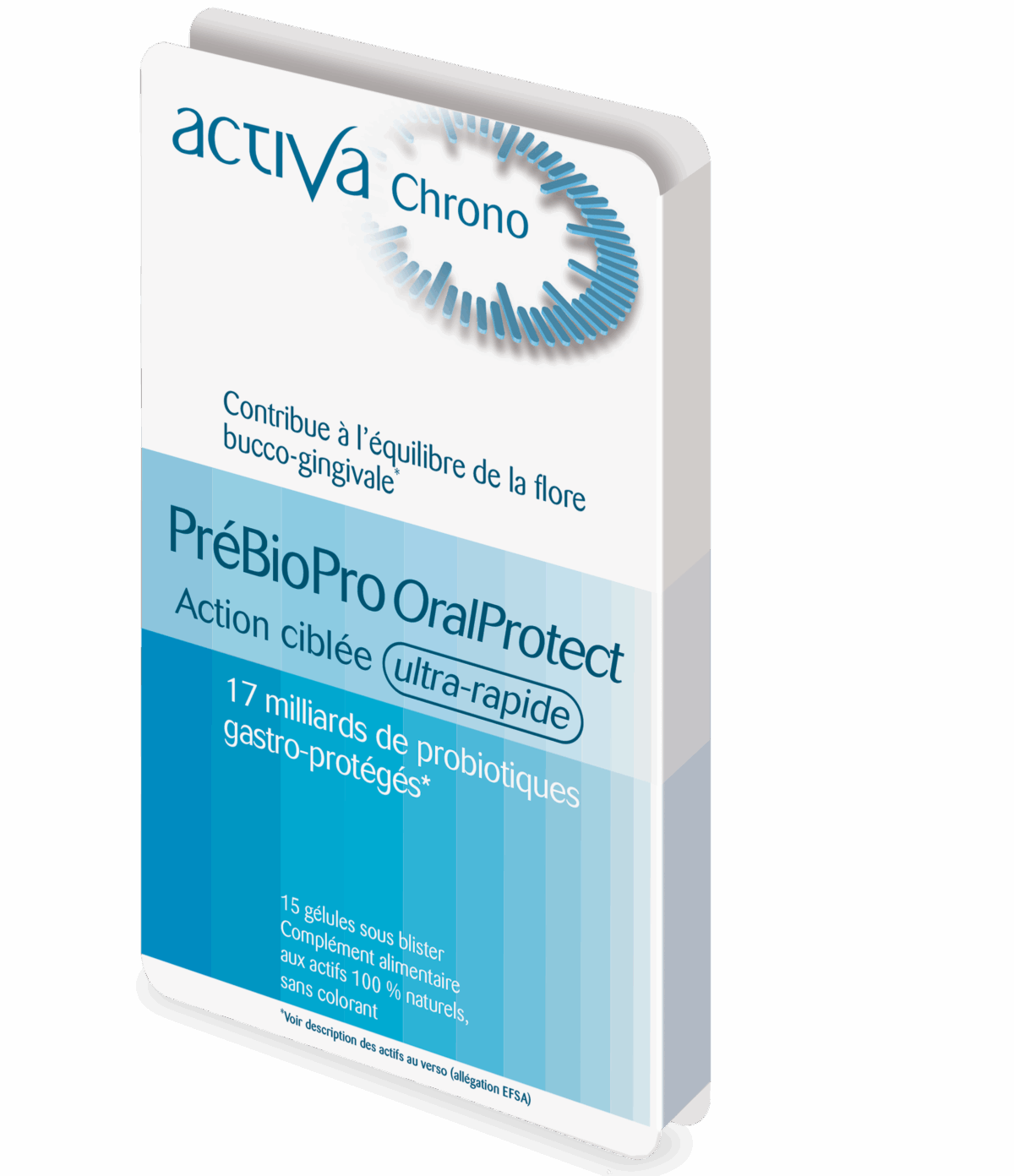 ACTIVA CHRONO PréBioPro Oral Protect 15 Gélules complément santé bucco-dentaire probiotiques oraux haleine fraîche formule chrono protection - novaparapharmacie