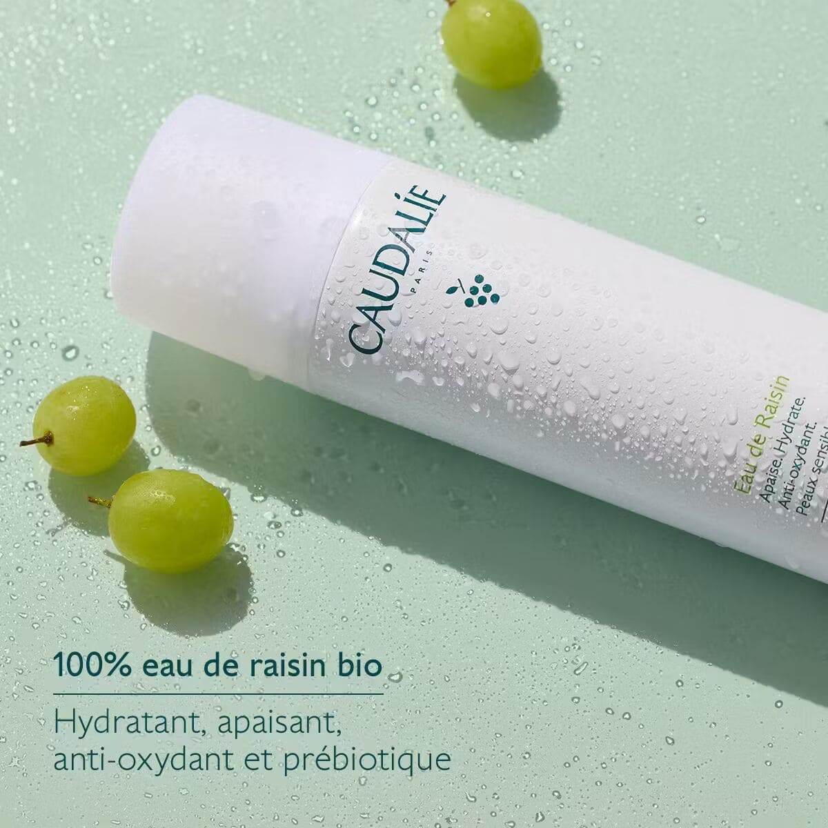 Caudalie Eau de Raisin 200ml - Brume Hydratante Apaisante Bio - Nova Parapharmacie