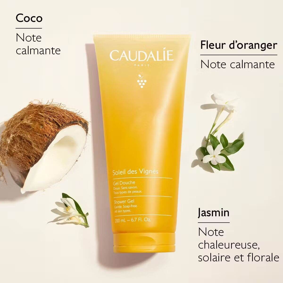 Caudalie Gel Douche Soleil des Vignes 200ml - Nova Parapharmacie