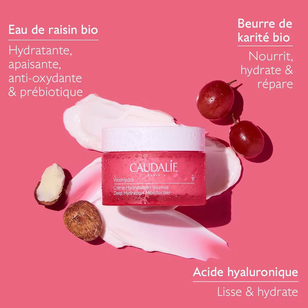 Caudalie Vinosource-Hydra Gelée d'Eau de Raisin Hydratante 50ml - Nova Parapharmacie