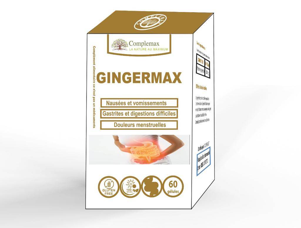Complemax Gingermax Concentré Digestion - 60 Gélules - Nova Parapharmacie