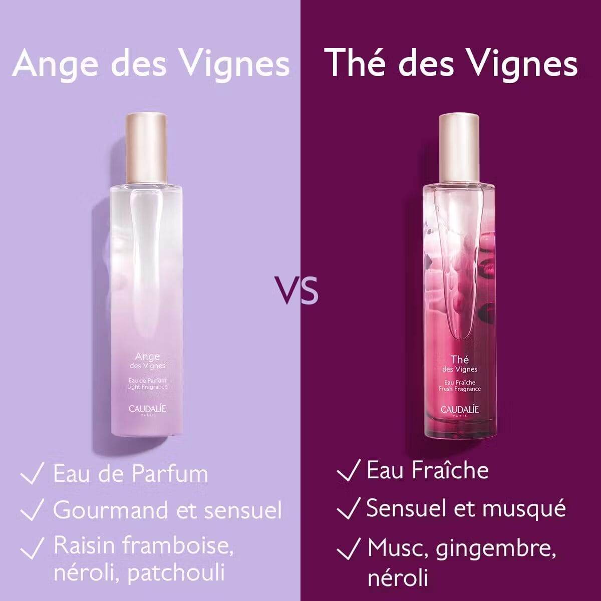 Caudalie Agne Des Vignes Eau De Parfum 50ml - Nova Parapharmacie