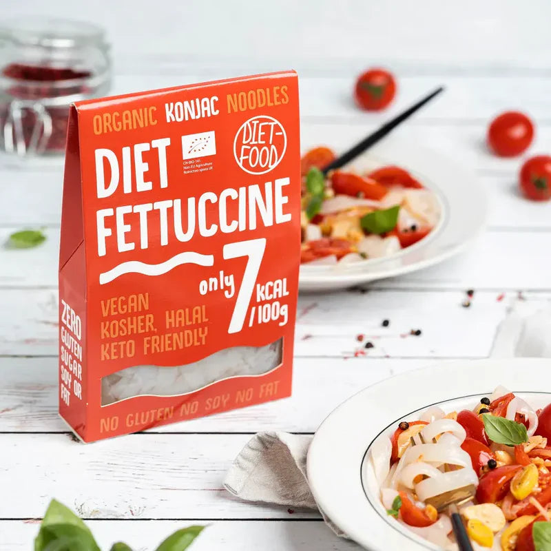 Diet Food vue alternative konjac fettuccine pâtes minceur zéro calorie substitut fettuccine régime - novaparapharmacie