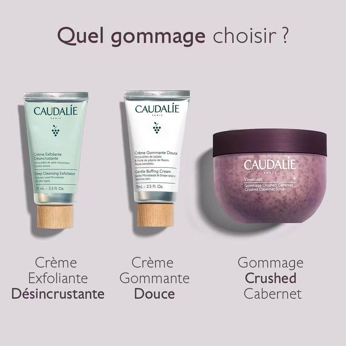 Caudalie Gommage Crushed Cabernet 150g - Nova Parapharmacie