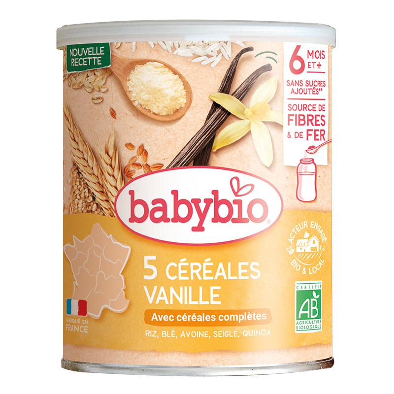 BABYBIO C r ales Vanille Bio 220g C r ales Infantiles D s 4 Mois babybio-c-r-ales-vanille-bio-220g-c-r-ales-infantiles-d-s-4-mois