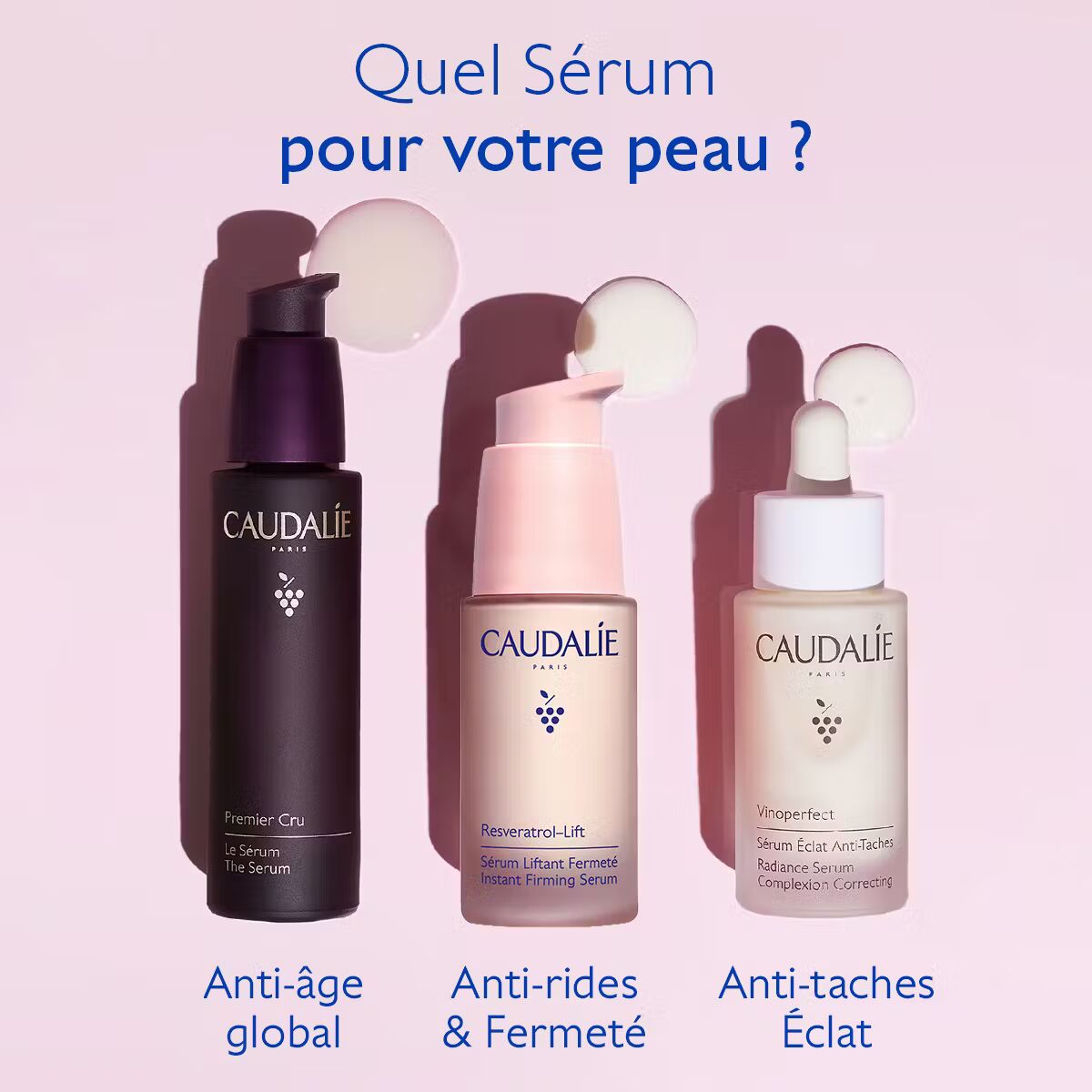 CAUDALIE Resveratrol-Lift Sérum 30ml ingrédients resvératrol acide hyaluronique fermeté - novaparapharmacie