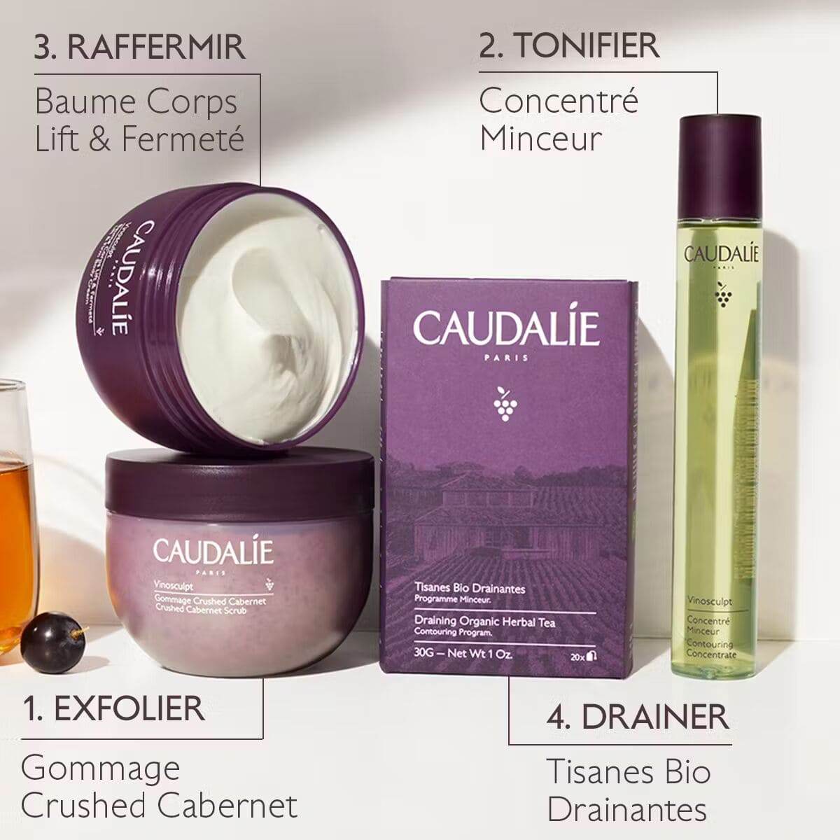 Caudalie Vinosculpt Baume Corps Lift & Fermeté 250ml - Soin Corps Anti-Âge Raffermissant - Nova Parapharmacie
