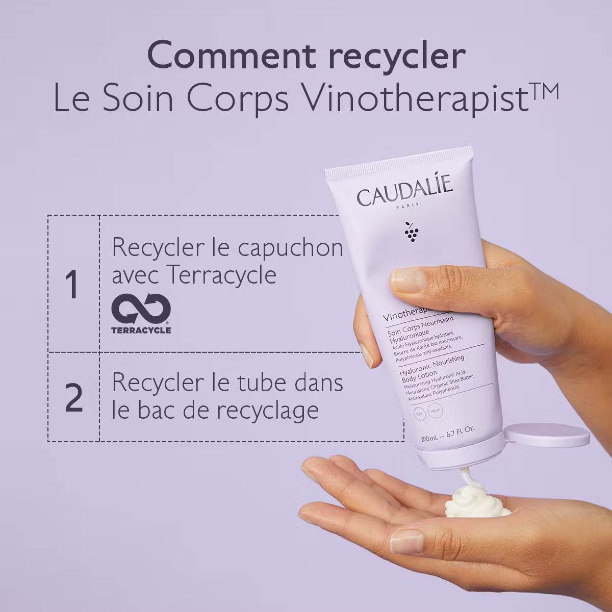 Caudalie Vinotherapist™ Soin Corps Nourrissant Hyaluronique 200ml - Hydratation 24h - Nova Parapharmacie