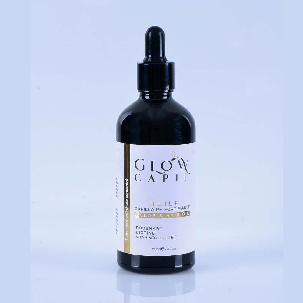 Glow Capil Huile Capillaire Fortifiante 100ml huile cheveux secs abîmés brillance nutrition réparation croissance - novaparapharmacie