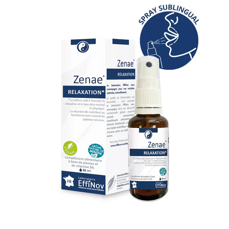 EFFINOV Zenae Relaxation 30ml complément alimentaire stress sommeil détente - novaparapharmacie
