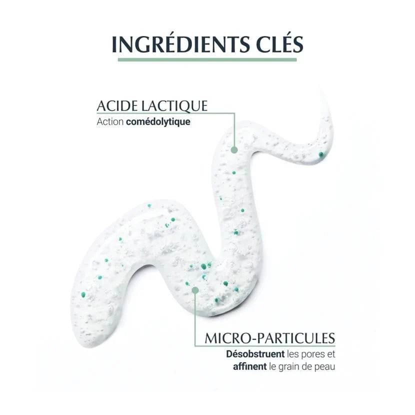 Eucerin DermoPure Gommage texture gel exfoliant purifiant peaux grasses acné points noirs micro-particules exfoliation douce dermatologie