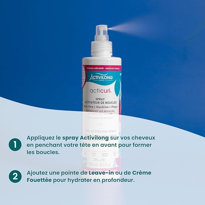 ACTIVILONG Acticurl Spray Activateur de Boucles spray définition boucles cheveux bouclés frisés activation boucles nutrition brillance - novaparapharmacie