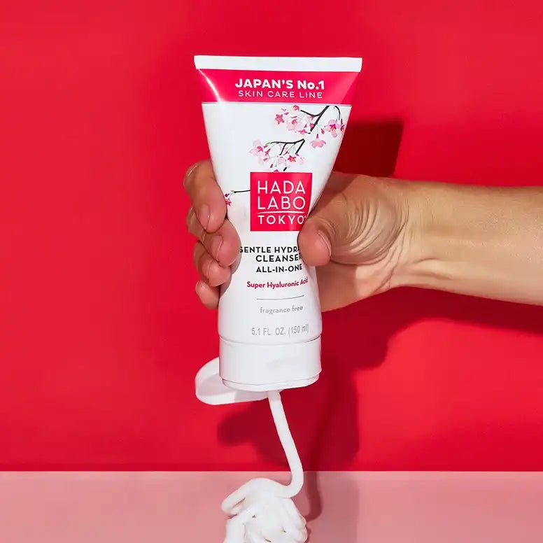 JAPANESE HADA LABO Gel Hydrating Cleanser 150ml nettoyant visage hydratant nettoyage doux acide hyaluronique technologie - novaparapharmacie