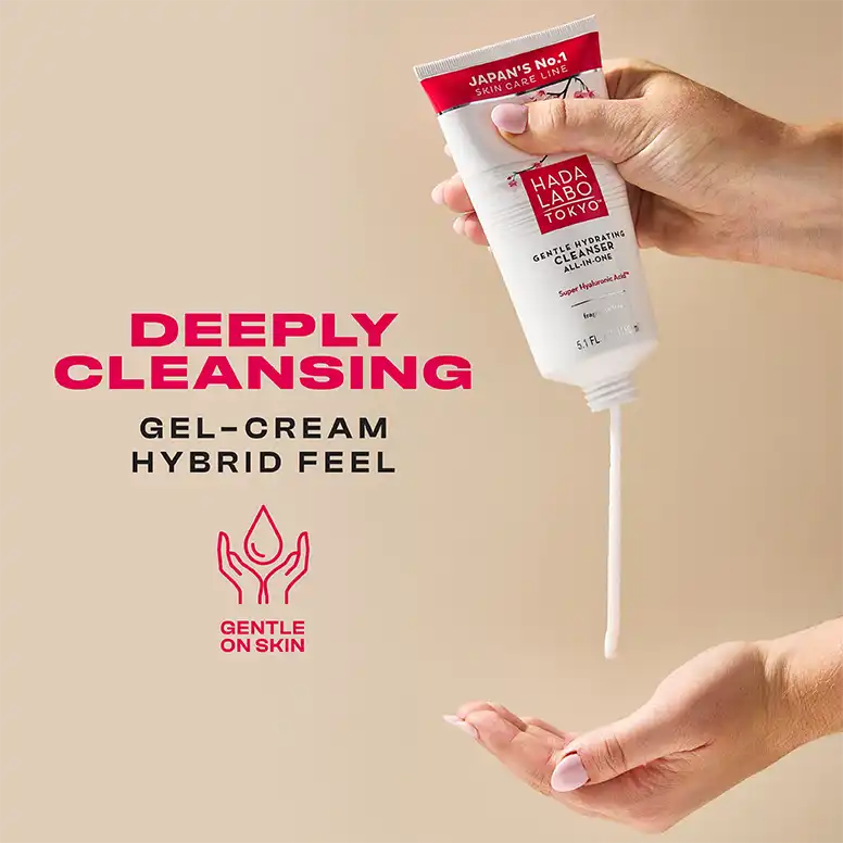 Hydratant JAPANESE HADA LABO Gel Hydrating Cleanser 150ml nettoyant visage nettoyage doux acide hyaluronique texture gel - novaparapharmacie