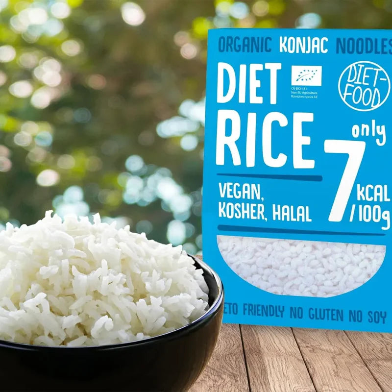 Diet Food plat présentation konjac rice riz minceur zéro calorie substitut riz régime - novaparapharmacie